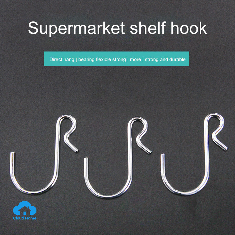 Móc chữ S bằng thép không gỉ mạ niken, kim loại, kiểu móc sắt bay.