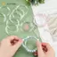 JCSYFAC 10 Chiếc 57 Mm Trong Suốt Vòng Tay Tròn Giá Đỡ Đứng Tổ Chức Trưng Bày Kệ Phát Hiện Phụ Kiện Trang Sức Làm Đồ Mới