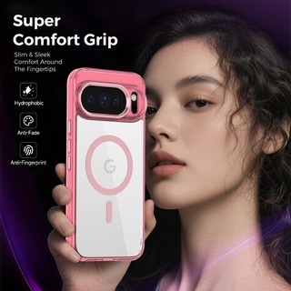 Ốp từ tính trong suốt màu mới cho Google Pixel 10 9 Pro XL Vỏ chống sốc trong suốt Vỏ sạc không dây
