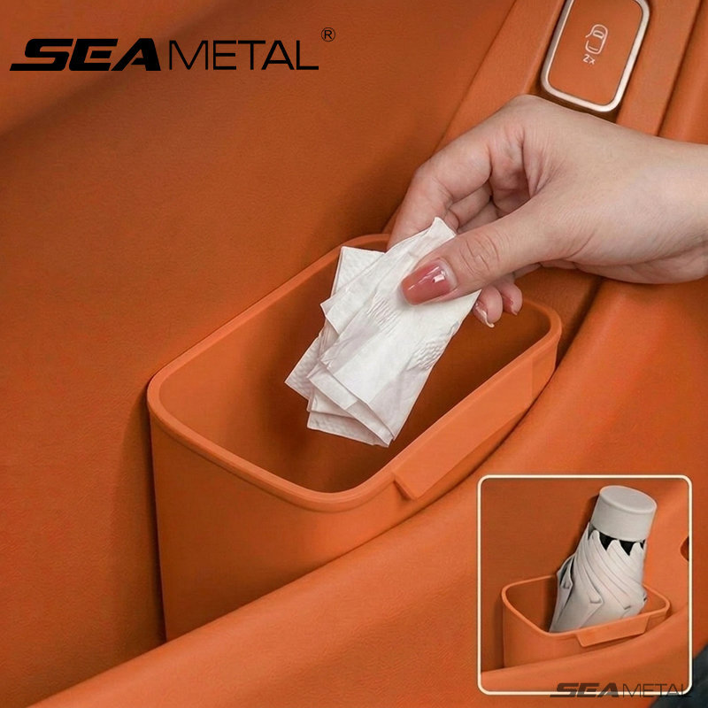 Thùng rác ô tô SEAMETAL Hộp đựng silicon chống thấm nước để lưu trữ ô ướt