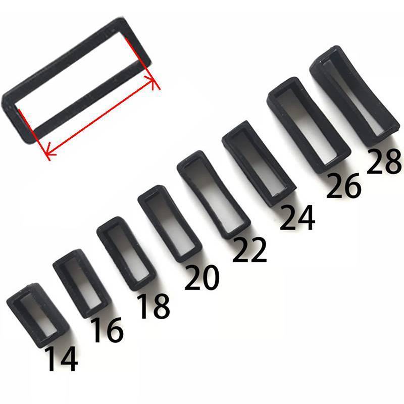 JRP 7 Kích Cỡ Bla Silicone Dây Đeo Đồng Hồ Giữ Vòng Vòng Cao Su Bule Vòng 14-26 Mm Giữ Giá Đỡ Dây Đeo Đồng Hồ Phụ Kiện JRP