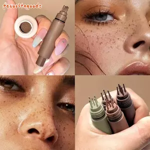 FAVORITEGOODS Bút kẻ tàn nhang giả, Bút tem kẻ tàn nhang tạm thời chống thấm nước 5 điểm, Bảo hiểm ánh sáng Chống mồ hôi Nhanh khô Trang điểm tàn nhang trông giống như thật