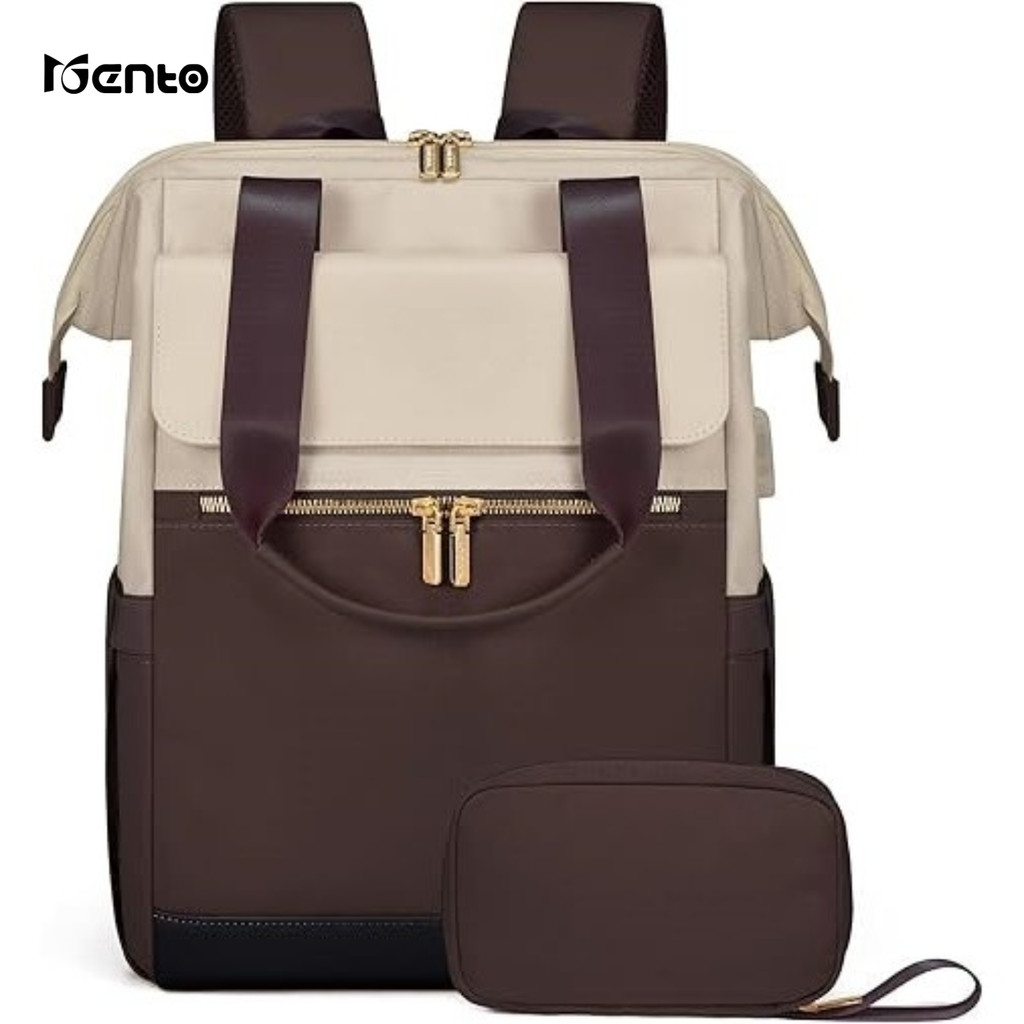 Balo Nữ Hàn Quốc MENTO 2 In 1 Balo Đi Học Sinh Viên Đại Học Dung Tích Lớn Vừa Laptop 17 Inch Chống Nước Balo Du Lịch