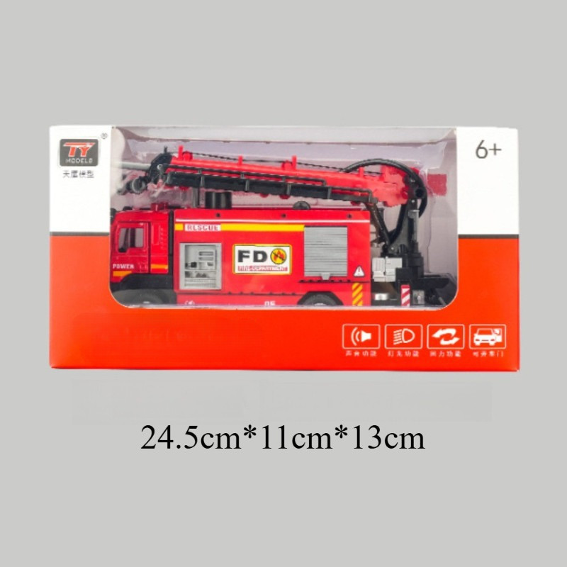 【SKISOPGO】Đồ Chơi Xe Cứu Hoả, Xe Cứu Hộ đồ Chơi, Phun được Nước, Kèm Ròng Rọc, đồ Chơi Cho Bé Trai