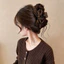 Thời Trang Da Báo In Hình Bướm Nơ Tóc Vuốt Kẹp Tập Tóc Updo Tạo Kiểu Móng Vuốt Mặt Nhỏ Cá Mập Kẹp Tóc Phụ Kiện Dành Cho Nữ