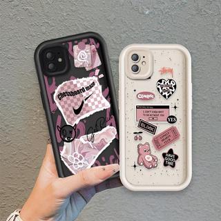 Ốp Lưng Cho iPhone 11 12 13 Pro Max Hoạt Hình Silicon Cầm Tay Mềm Ốp lưng TPU Gấu Tình Yêu Xu Hướng Mắt Thiên Thần Chống Sốc Ốp Lưng