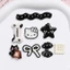 Set Charm Hello Kitty Đen Trắng 🖤 Mix Mèo Đen Puppy Nơ Chấm Bi Sao Cute Phong Cách Dark Kawaii Hàn Quốc✨