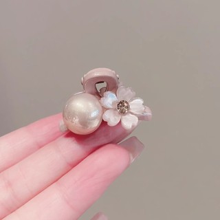Ngọt Ngào Hồng Ngọc Trai Hoa Mini Nhỏ Lấy Kẹp Nữ trán Bên Gãy Tóc Kích Thước Nhỏ Top Kẹp Cặp Kẹp 5.10 GI5F