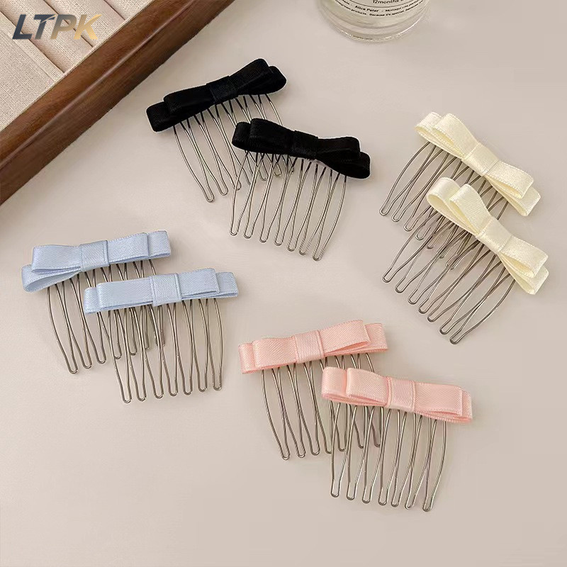 COD Bangs Lược Upside Down Phụ Kiện Tóc Nơ Lược Tóc Kẹp Tóc Chèn Lược LTPK