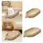 Cat Scratcher Board Giường phòng khách cào mèo, thoáng khí, có đồ chơi mèo con bóng,