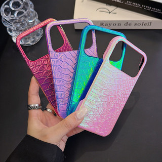 Ốp điện thoại doanh nhân cao cấp họa tiết cá rắn đầy màu sắc cho iPhone 17 16 15 14 13 12 11 Pro Max