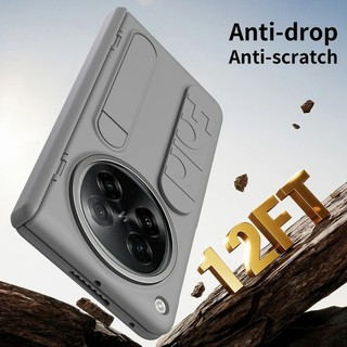 Dây đeo cổ tay silicon PC cứng Bảo vệ bản lề Vỏ điện thoại Funda cho OPPO Find N6 N5 N3 Vỏ chân đế tích hợp có màn hình phía trước Vỏ bảo vệ kính