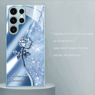 Hoa Hồng Thích Hợp Cho Samsung GalaxyS26 Ốp Điện Thoại s25plus Kính Cường Lực s24ultra / s23