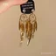 Dream Catcher Bông tai phong cách retro Hồng Kông mới nhất 2024 - Màu vàng mảnh nhẹ