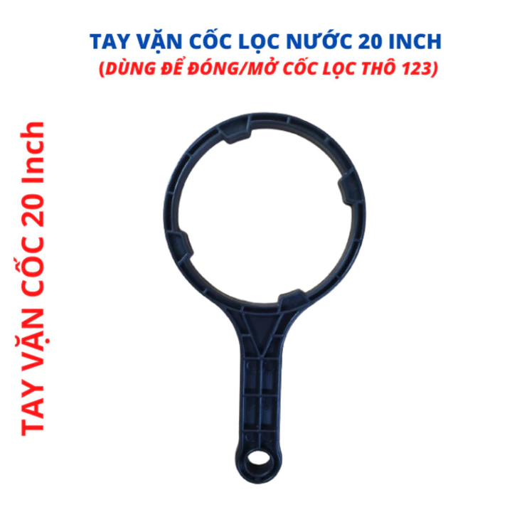 Tay vặn cốc lọc 20'' Tay gông 20 inch Tay công đơn đen tháo bộ lọc thô đầu nguồn
