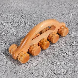 ELBBKG 10 Bánh Xe Bằng Gỗ Con Lăn Thư Giãn Tay Massage Dụng Cụ Vòm Tay Cầm Máy Mát Xa Cho Mặt Ne Đầu Chân Bấm Cơ Thư Giãn Mới