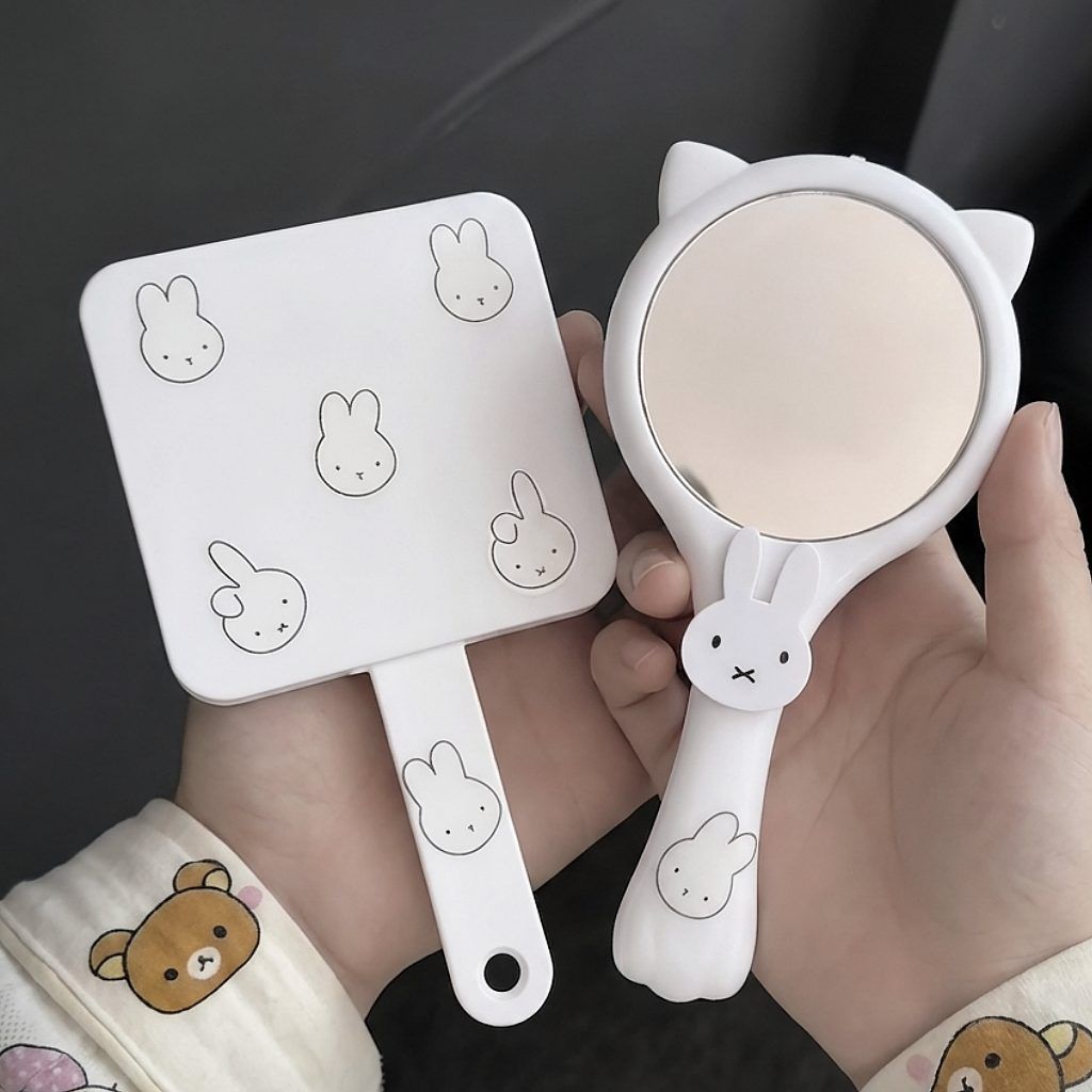 Dễ Thương Miffy Thỏ Gương Lược Nữ Sinh Ký Túc Xá Cao Cấp Lông Tơ Bền Di Động Túi Khí Lược Rỗng Làm Tóc Lược26042212