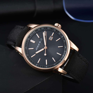 Nam Cổ Điển Dạ Quang Đồng Hồ Thạch Anh Tối Giản Kinh Doanh Analog Đồng Hồ Đeo Tay Nylon Dây Đeo Vải Nam Hàng Ngày Đồng Hồ
