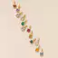 Đầy Màu Sắc 12 Birthstone Mặt Dây Chuyền Tự Làm Phụ Kiện Vòng Cổ Nữ Mười Hai Birthstone Vuông Nhiều Màu Sắc Zircon Mặt Dây Chuyền