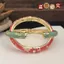 Cũ Bắc Kinh Cloisonne Vòng Tay Tử Cấm Thành Vòng Tay Du Lịch Cũ Lưu Niệm Men Nhiều Màu Sắc Mỹ Hoa Nữ Vòng Tay Nhỏ Tươi 0424