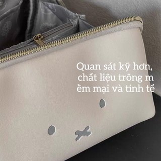 Túi đựng đồ trang điểm thỏ PU Hộp đựng mỹ phẩm Dung tích lớn Du lịch hàng ngày Túi đựng đồ dễ thương