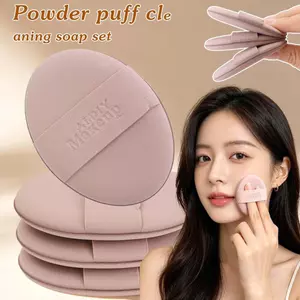 1 / 2 / 3 Bộ Puff Trang Điểm Độ Đàn Hồi Cao | Với Instant Bounce Back, Bao gồm xà phòng làm sạch cho kem nền dạng lỏng / kem / bột