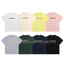 Áo thun cổ điển thêu tay ngắn cotton, phù hợp nam nữ cho mùa hè