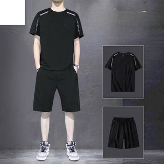 Đồ Bộ Quần Áo Thể Thao Nam Mùa Hè Chất Thun Lạnh Co Giãn 4 Chiều Giá rẻ  001
