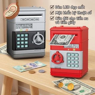 Hộp an toàn điện tử Mini ABS Khóa mật khẩu Tiền xu Lưu trữ trang sức Phòng đồ chơi trẻ em
