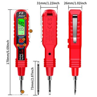 Bút kiểm tra điện áp NCV Màn hình kỹ thuật số Phát hiện AC Tua vít hai đầu Dụng cụ điện gia đình