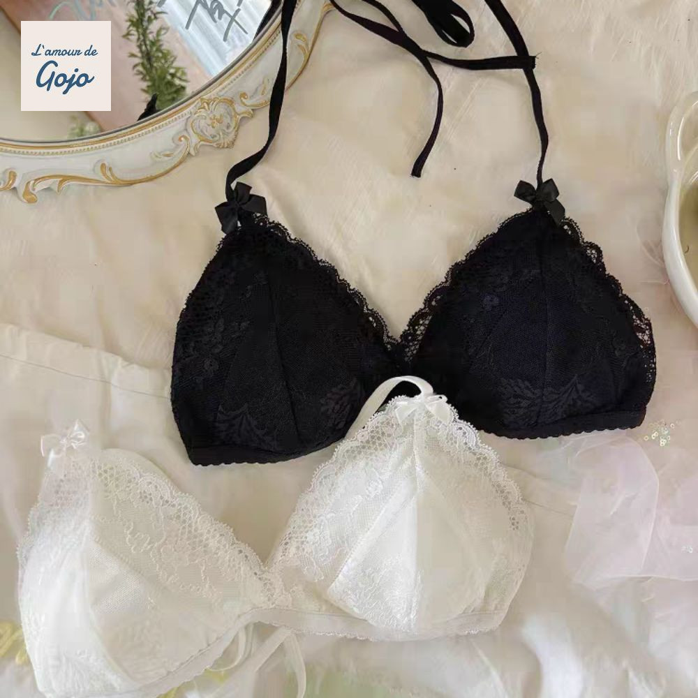 Áo Ngực Push-Up Ren GOJO, Chữ V Sâu Không Dây, Chống Chảy Xệ - Quà Tặng Perfect