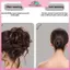 MYPANDA Tóc tổng hợp chignon xộn xoăn kèm kẹp tóc co giãn scrunchy dành cho nữ