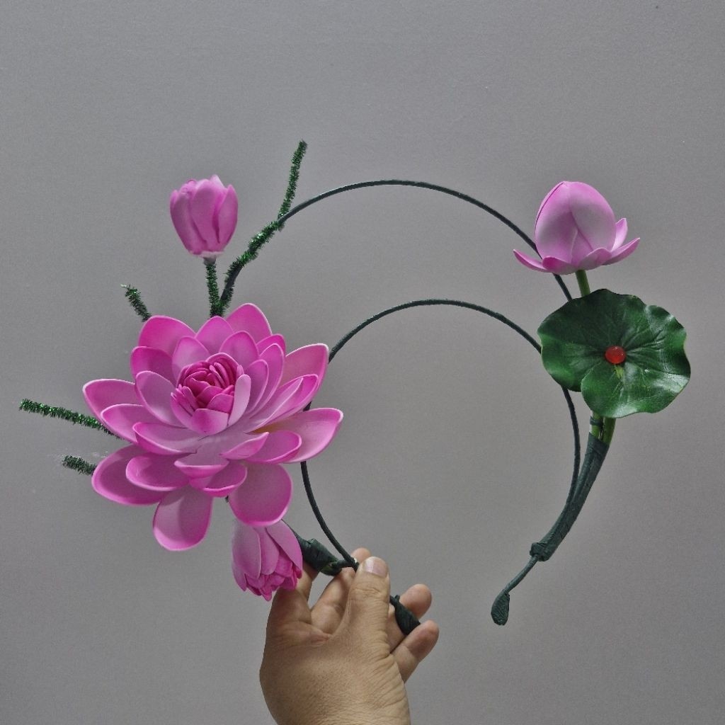Cài tóc hoa sen, cài tóc biểu diễn văn nghệ, Đạo cụ phụ kiện Nguyễn Nhật