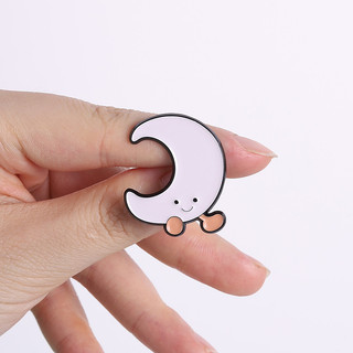 Balo phụ kiện quà tặng có họa tiết hoạt hình dễ thương, mặt trời và sao trăng trên thổ cẩm cho bạn bè