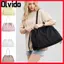 Túi đeo vai nữ OLVIDO, Túi tote màu trơn Nylon, Thời trang đơn giản Nhẹ có dây rút Túi xách Tote đi làm mua sắm du lịch