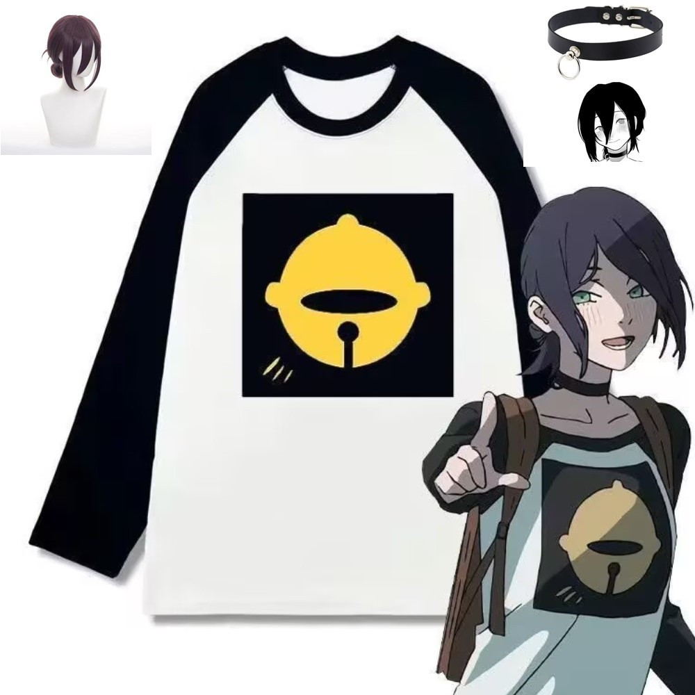 Outfit cosplay anime đen trắng màu hông quấn, phù hợp cho người yêu anime