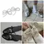 Unstop * 1 Cặp Mặt Dây Chuyền Điện Thoại Nơ Đáng Yêu Đính Hạt Móc Khóa Túi Phụ Kiện Túi Thanh Lịch Trang Trí Mặt Dây Chuyền Giày Cho Bất Kỳ Occa