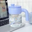 Mới Cao Borosilicate Thủy Tinh Dung Tích Lớn Cà Phê Di Động Cô Gái Cốc Nước Văn Phòng Làm Trà Cốc Giá Trị Cao