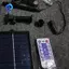 Hộp pin năng lượng mặt trời cho đèn dây LED Bảng điều khiển đèn dây ngoài trời Bảng điều khiển Đèn bảng Lithium W / Điều khiển từ xa (24V)