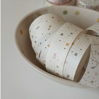 Washi tape bản nhỏ Princess ép kim gold foil