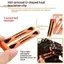 TRTR 12 Chiếc Hình Chữ U Chuyên Nghiệp Perming Cách Nhiệt Kẹp Nhiệt Độ Cao Salon Tóc Perming Thợ Cắt Tóc Perm Miếng Lót Tóc Xoăn Phụ Kiện VN