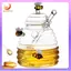Dụng cụ nhà bếp bằng kính tổ ong Hộp đựng mật ong có nắp và nắp chai mật ong cho bữa tiệc nhà bếp tại nhà