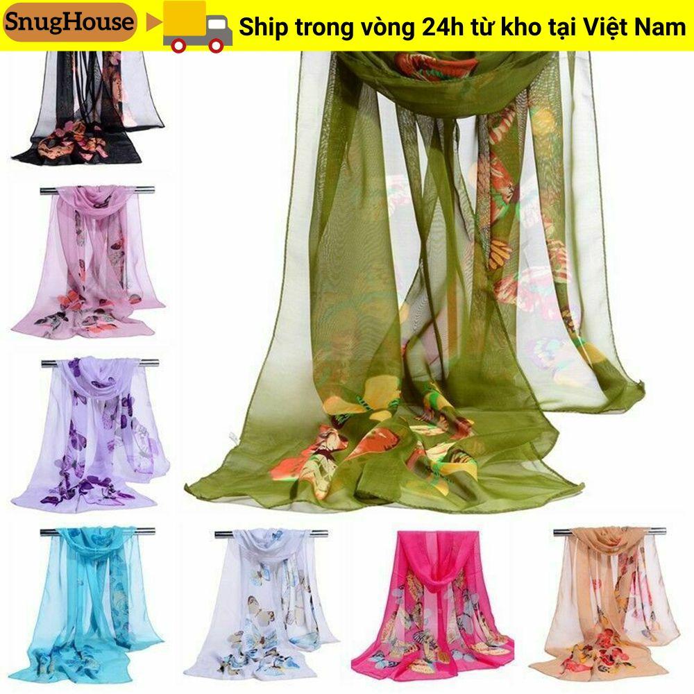 SNUGHOUSE Khăn Voan Dài Nữ Thời Trang Bướm