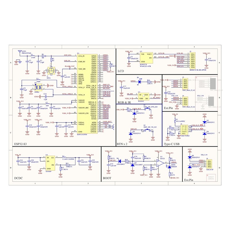 Bộ phát triển ATIMS3 Lite ESP32S3 IoT, Tích hợp AI, Lập trình không dây để học tập và tạo mẫu