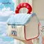 AqToCna Túi Trang Điểm Cottage Dễ Thương Cho Bé Gái, Túi Bảo Quản Chăm Sóc Da Dung Tích Lớn, Túi Rửa Du Lịch Cầm Tay AqToCna