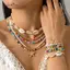 AqToCna 1 Bộ Vòng Tay Đính Hạt Sao Biển Thời Trang Cho Nữ Cô Gái Phong Cách Bohemian Thường Ngày Dễ Thương Hợp Thời Trang Đính Hạt Vòng Tay Trang Sức Quà Tặng AqToCna