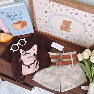 A33- [FORM ÔM ƯNG RỘNG TĂNG SIZE]-[tomnaukids] Áo thun cộc tay ép hình cho bé gái thun bozip cottsize từ 8-34Kg