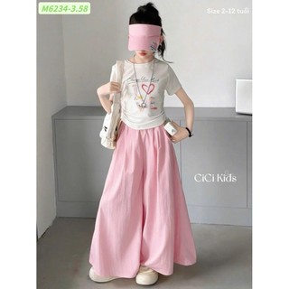 1-45kg (hàng thiết kế) set áo rút eo quần váy hồng Sofia