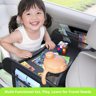 SEAMETAL Kids Bàn ăn trên ô tô Ghế sau có giá đỡ cốc Thiết kế chống tràn