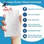 100 Tấm tẩy bọt biển ma thuật, Tấm Melamine lồi điểm, Tẩy rửa ma thuật di động dùng một lần Khăn lau mỏng
